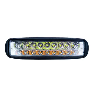 Mini Barra Led Xtreme 6" 18W 10 30V Blanco Ambar Flash Light